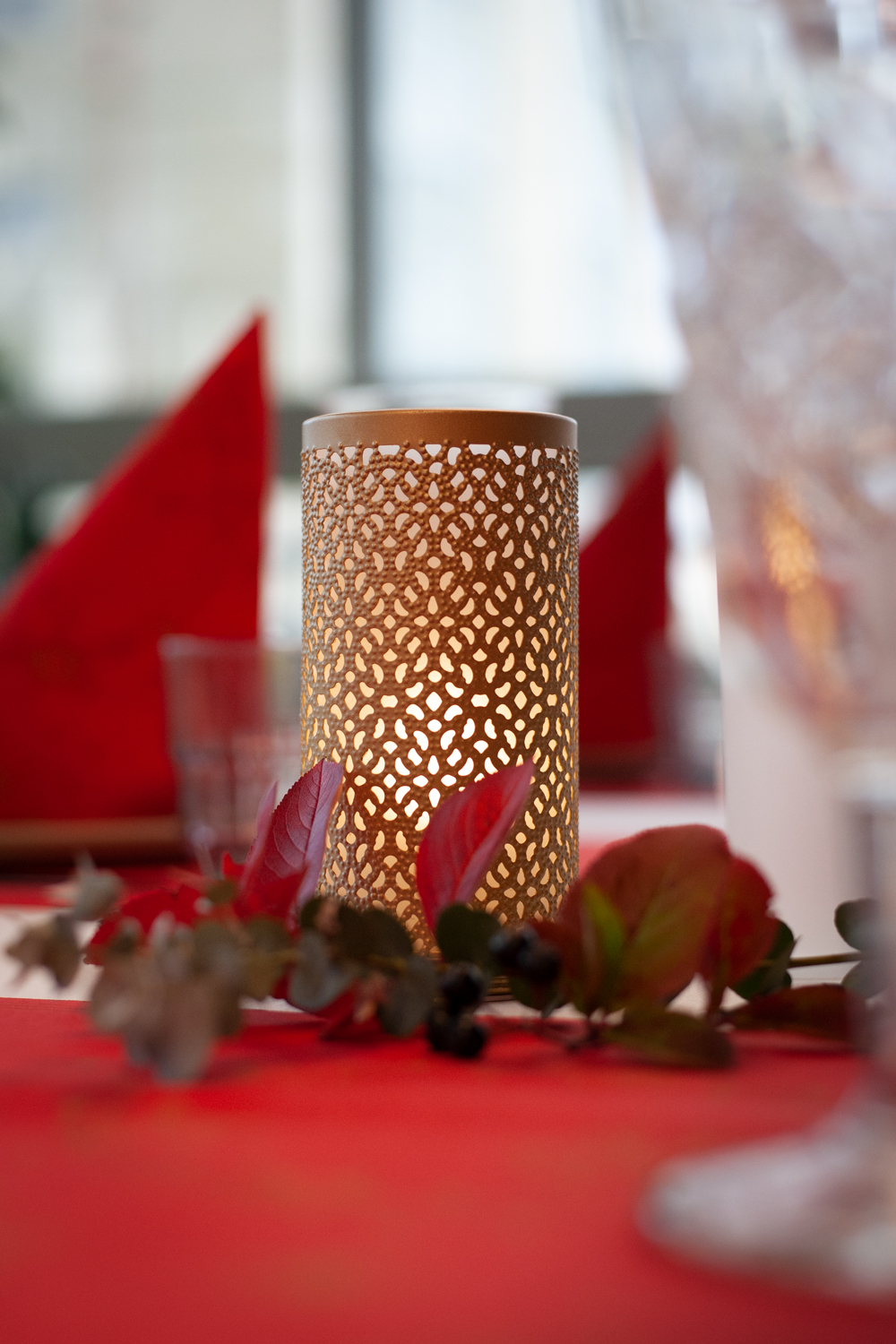 borddækning til julemiddag